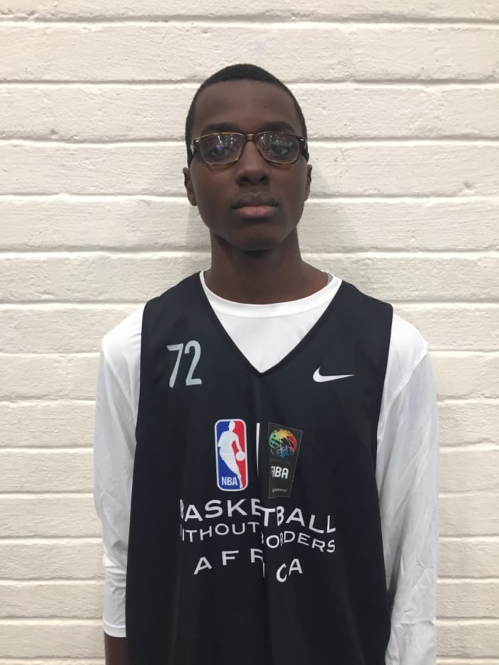 Christian Koloko poses for a photo at the 2017 Basketball Without Borders event in Johannesburg, South Africa